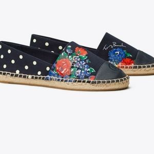 Tory Burch colorblocked espadrille -NWT authentic